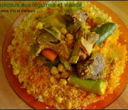 Coucous algérien aux légumes et viande
